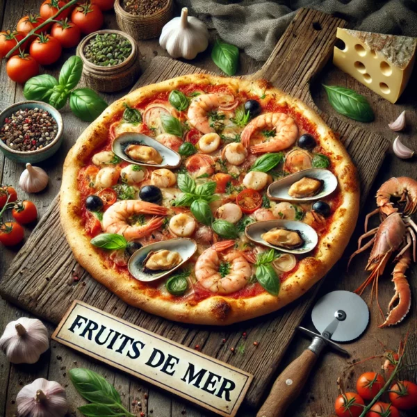 PIZZA FRUITS DE MER MEGA